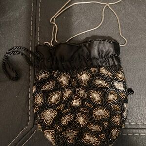 Designer beaded dress purse